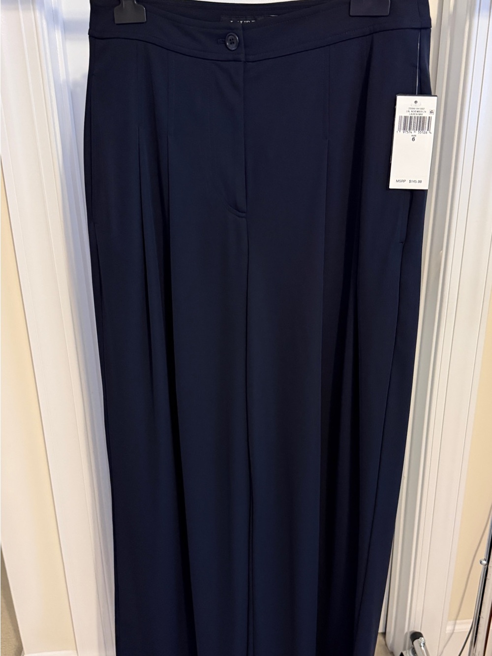 BRAND NEW Lauren Women’s Navy Wide-Leg Dress Pants